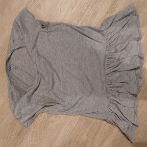 Grey Kids Peplum tee shirt